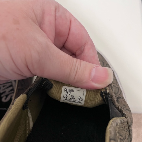 Vans Snake Skin Pattern Slip-On Shoes - Picture 8 of 12